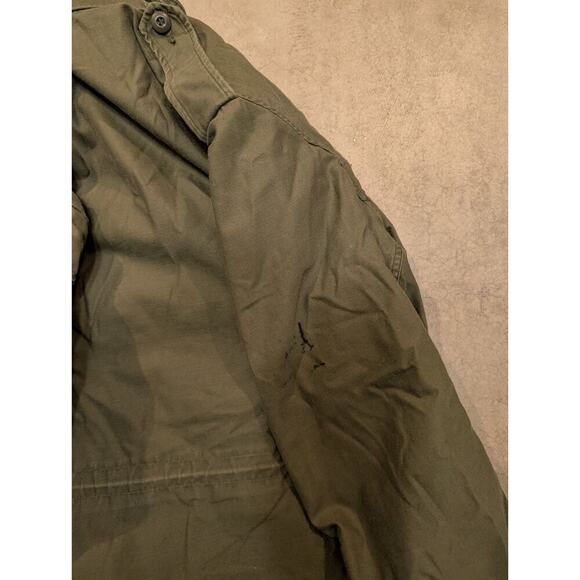 VTG 1960s U.S. ARMY M-65 Field Jacket Coat Cold Weather OG-107 Vietnam Scovile - Picture 10 of 16